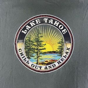 Lake Tahoe Gildan Ultra Cotton Tee in Sage Green XXL